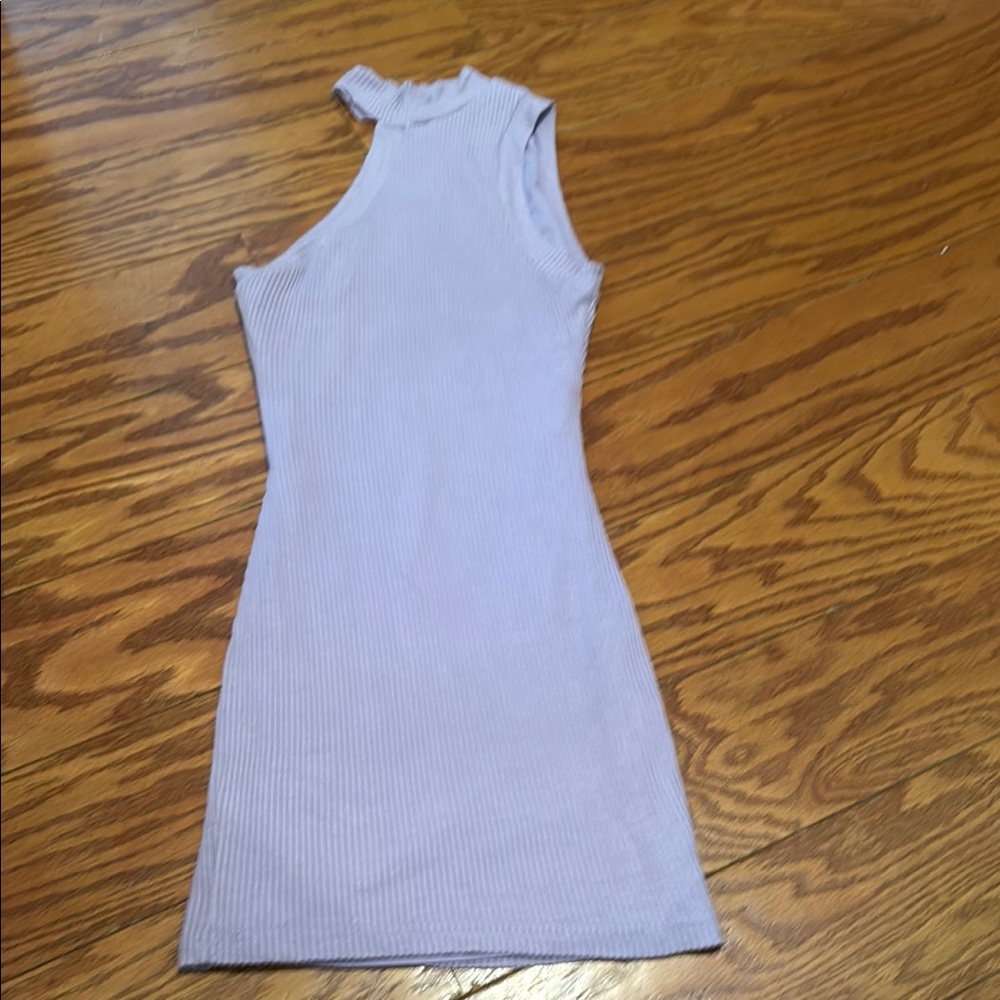 Super down One Shoulder Purple dress